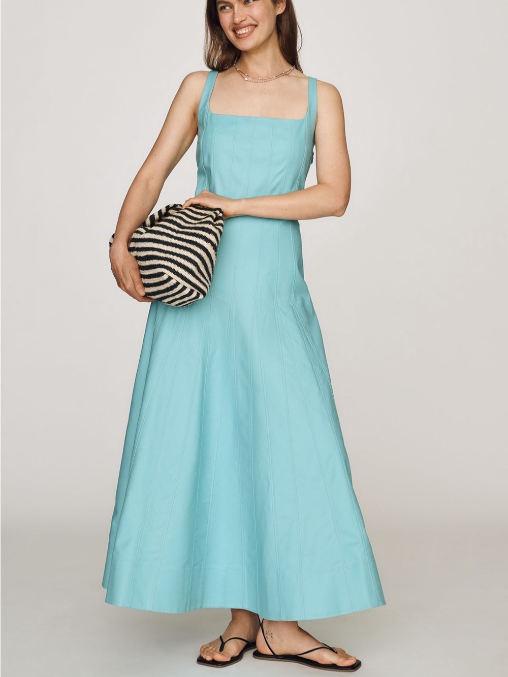 Aligne Fernanda Square Neck Midi Dress